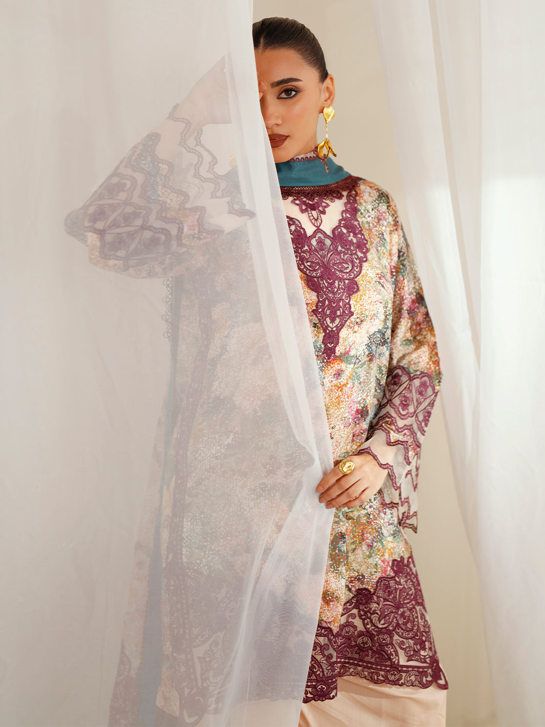 Bin Ilyas | Eres Bonita Viscose 25 | 1104-B - by Libasekhas UK - Registered Vendor of : Bin Ilyas - 100% Original Designer Dress