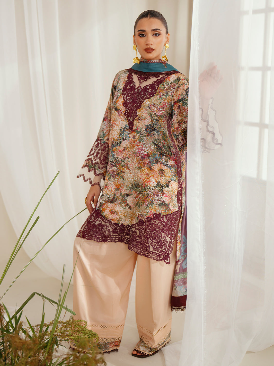 Bin Ilyas | Eres Bonita Viscose 25 | 1104-B - by Libasekhas UK - Registered Vendor of : Bin Ilyas - 100% Original Designer Dress