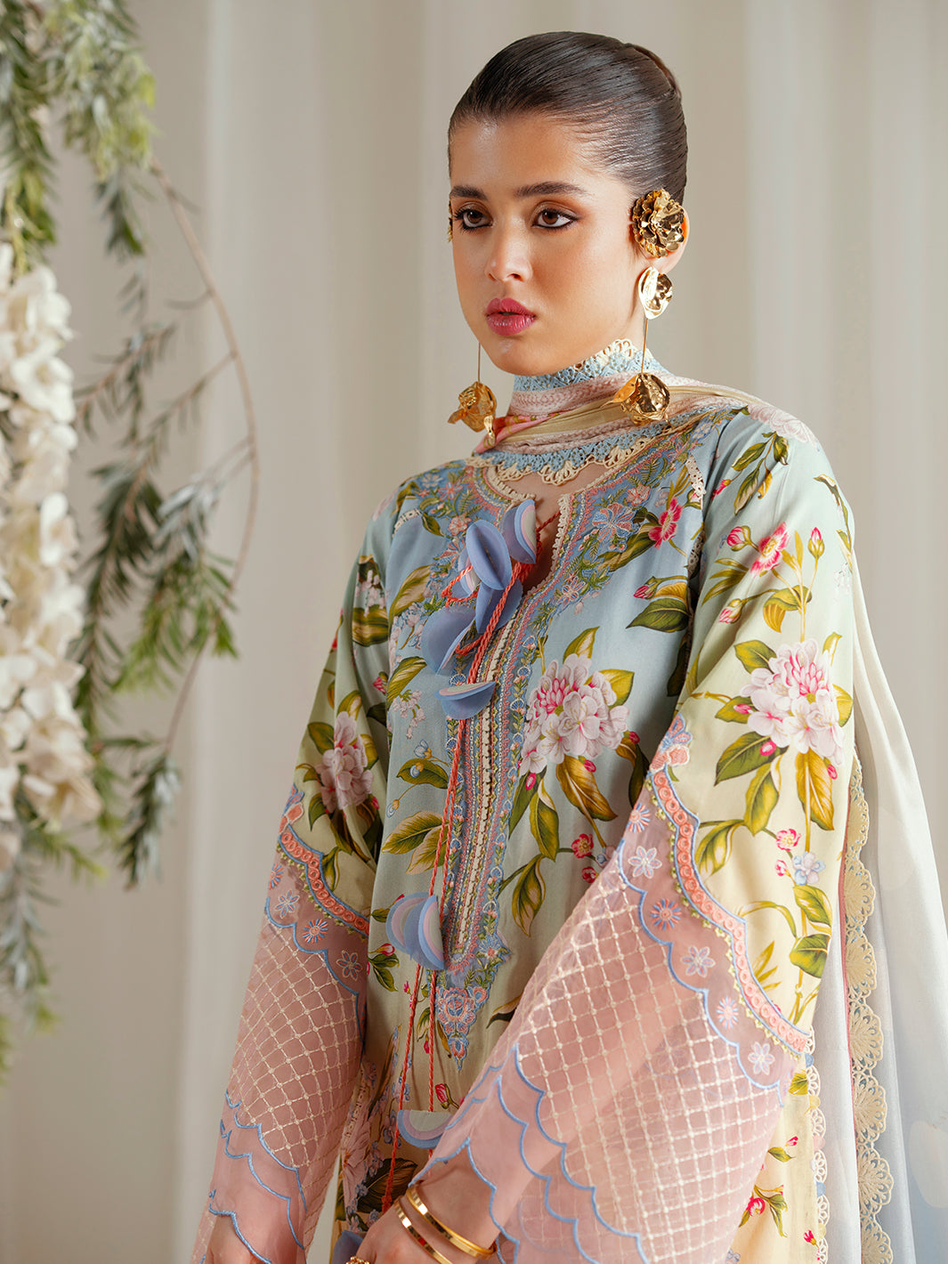 Bin Ilyas | Eres Bonita Viscose 25 | 1105-A - by Libasekhas UK - Registered Vendor of : Bin Ilyas - 100% Original Designer Dress