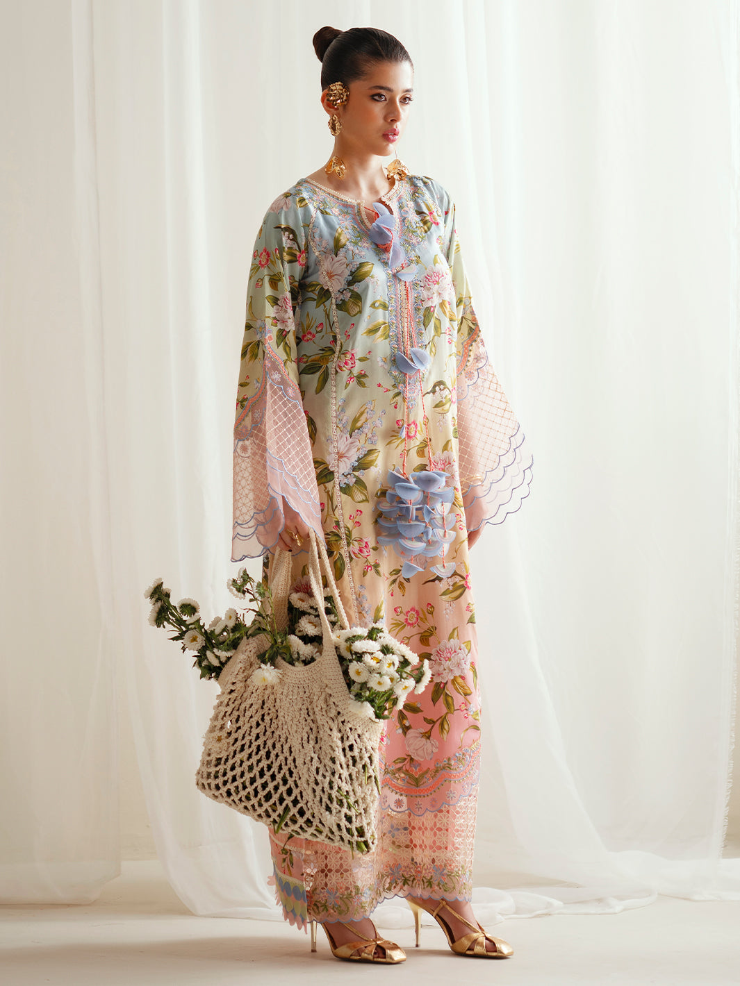 Bin Ilyas | Eres Bonita Viscose 25 | 1105-A - by Libasekhas UK - Registered Vendor of : Bin Ilyas - 100% Original Designer Dress