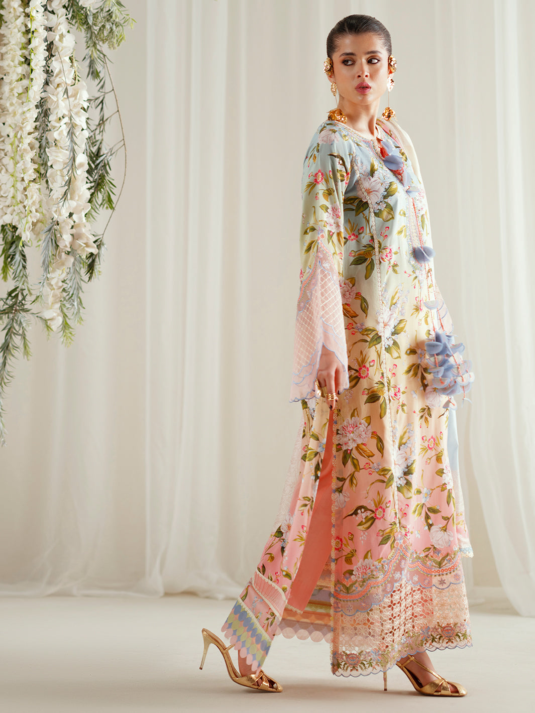 Bin Ilyas | Eres Bonita Viscose 25 | 1105-A - by Libasekhas UK - Registered Vendor of : Bin Ilyas - 100% Original Designer Dress
