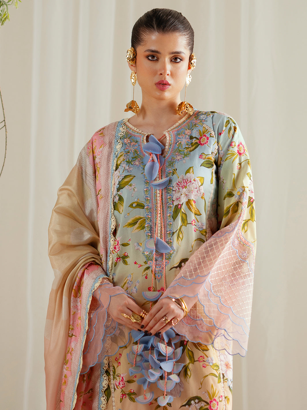 Bin Ilyas | Eres Bonita Viscose 25 | 1105-A - by Libasekhas UK - Registered Vendor of : Bin Ilyas - 100% Original Designer Dress