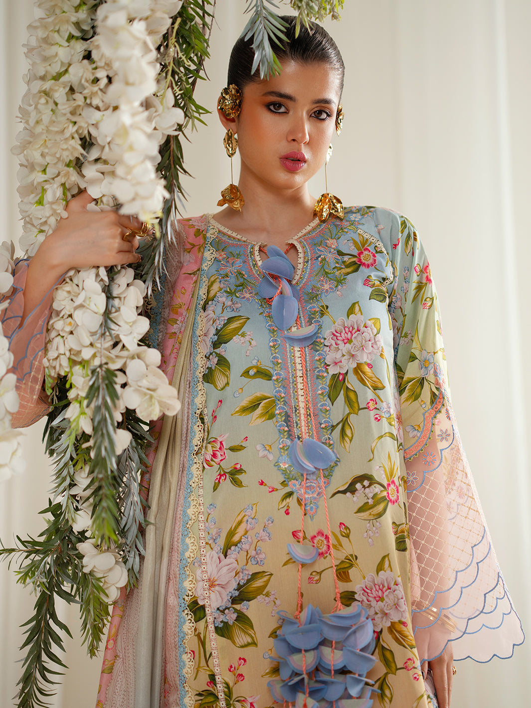 Bin Ilyas | Eres Bonita Viscose 25 | 1105-A - by Libasekhas UK - Registered Vendor of : Bin Ilyas - 100% Original Designer Dress
