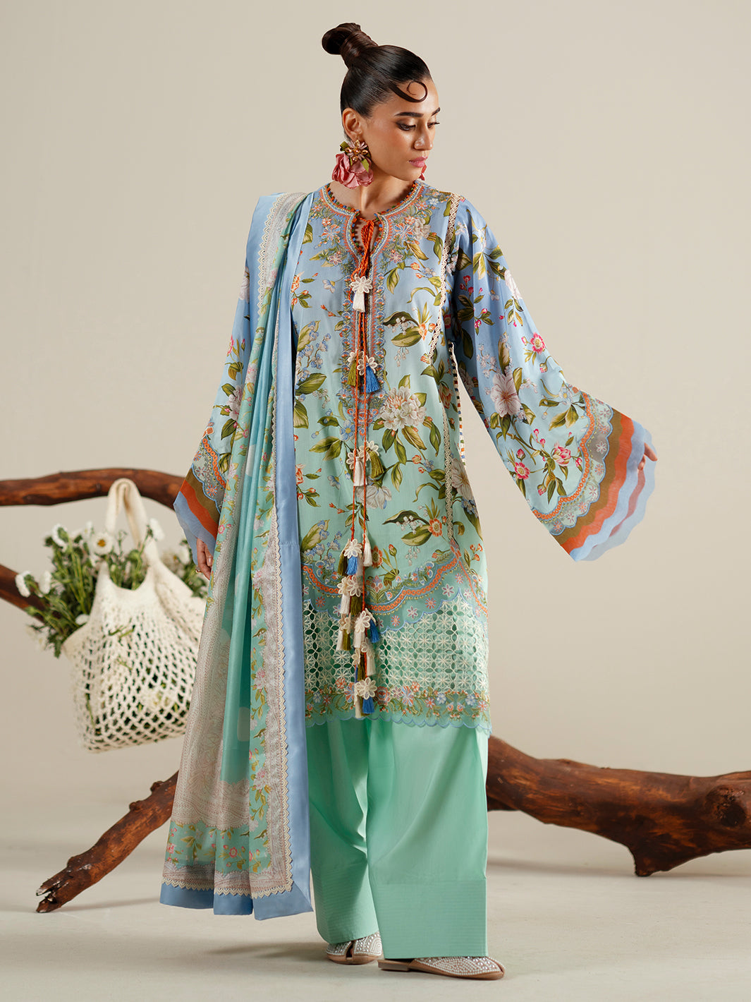 Bin Ilyas | Eres Bonita Viscose 25 | 1105-B - by Libasekhas UK - Registered Vendor of : Bin Ilyas - 100% Original Designer Dress