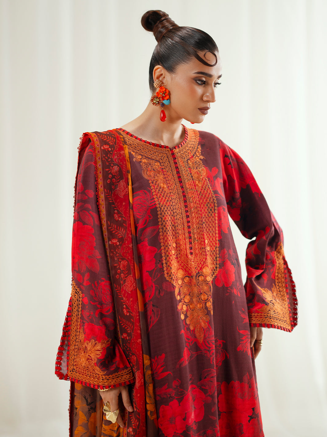 Bin Ilyas | Eres Bonita Viscose 25 | 1106-A - by Libasekhas UK - Registered Vendor of : Bin Ilyas - 100% Original Designer Dress