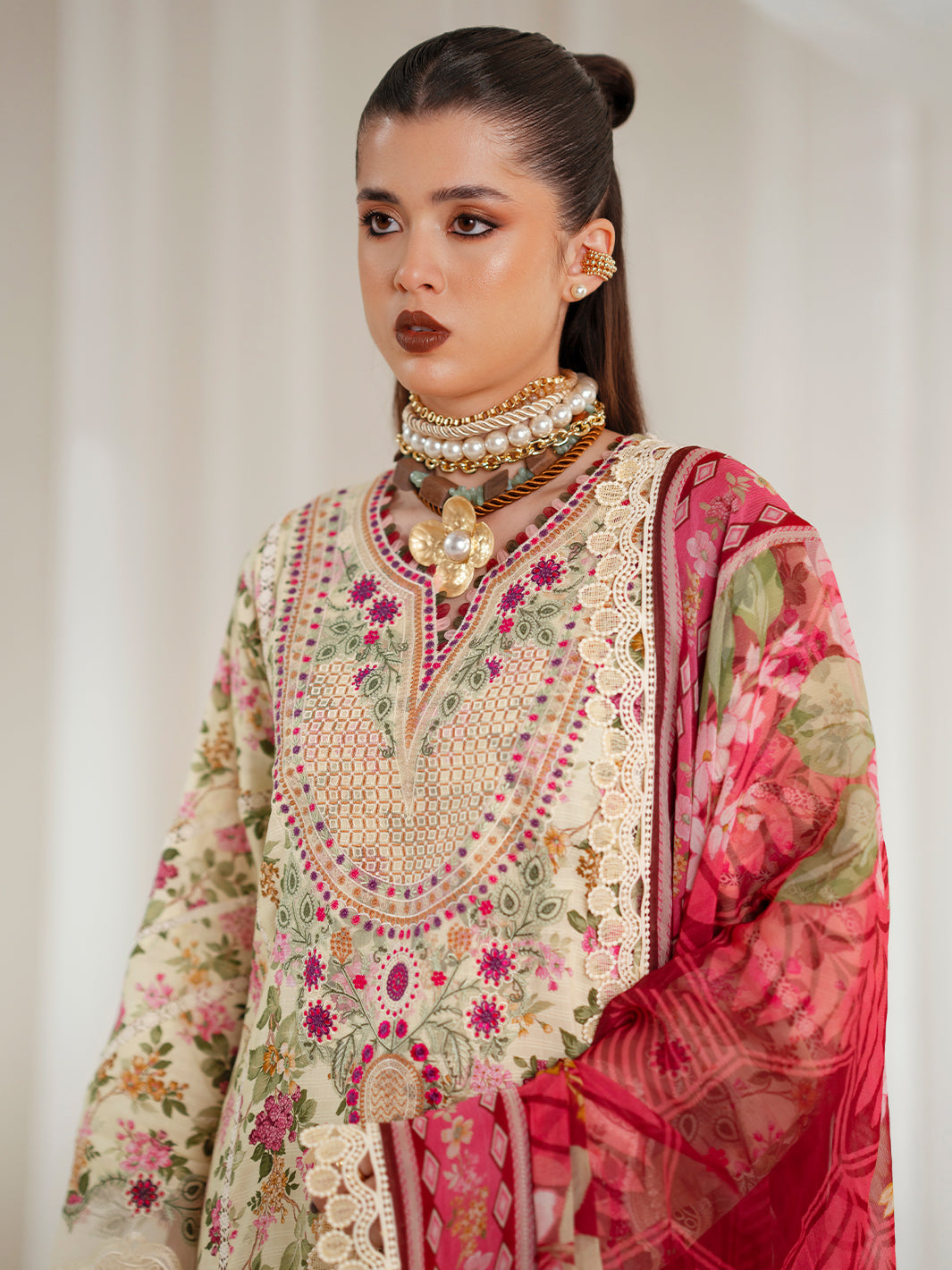 Bin Ilyas | Eres Bonita Viscose 25 | 1107-A - by Libasekhas UK - Registered Vendor of : Bin Ilyas - 100% Original Designer Dress