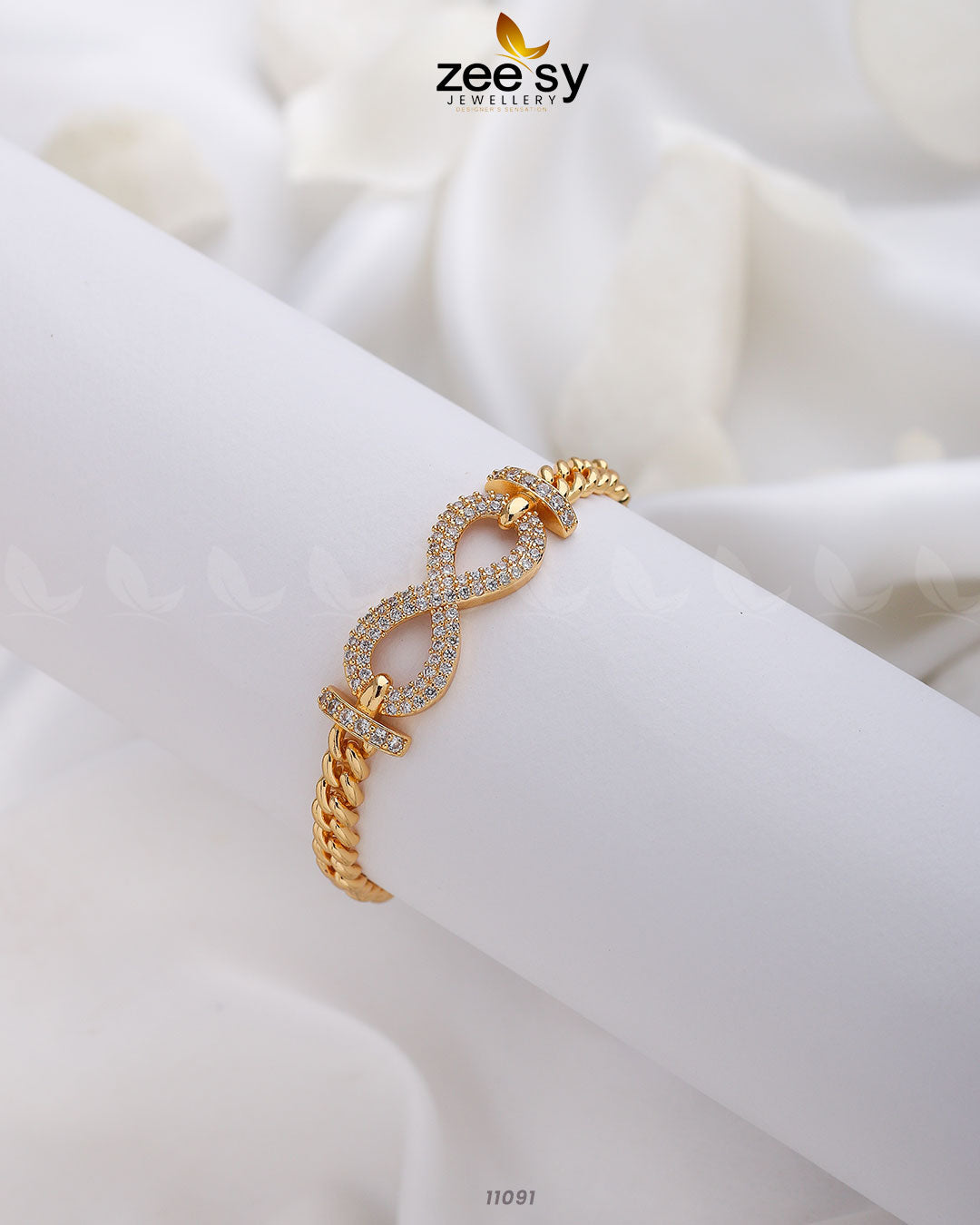 Infinity Bracelet - by - Libasekhas UK - Registered Vendor of : Zeesy - 100% Original Designer Dresss