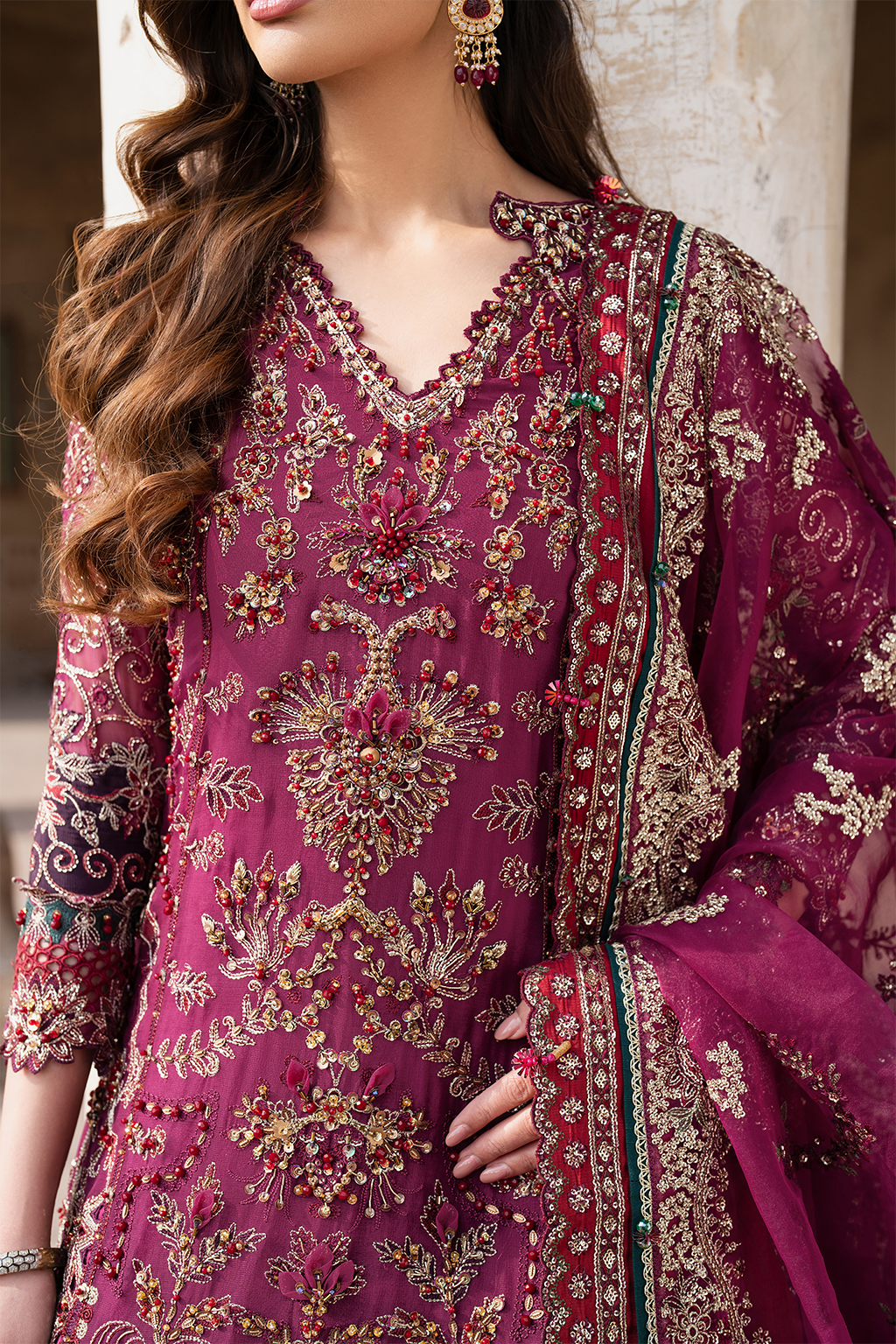 Iznik | Luxury Chiffon | ILC-04 - by - Libasekhas UK - Registered Vendor of : Iznik - 100% Original Designer Dresss