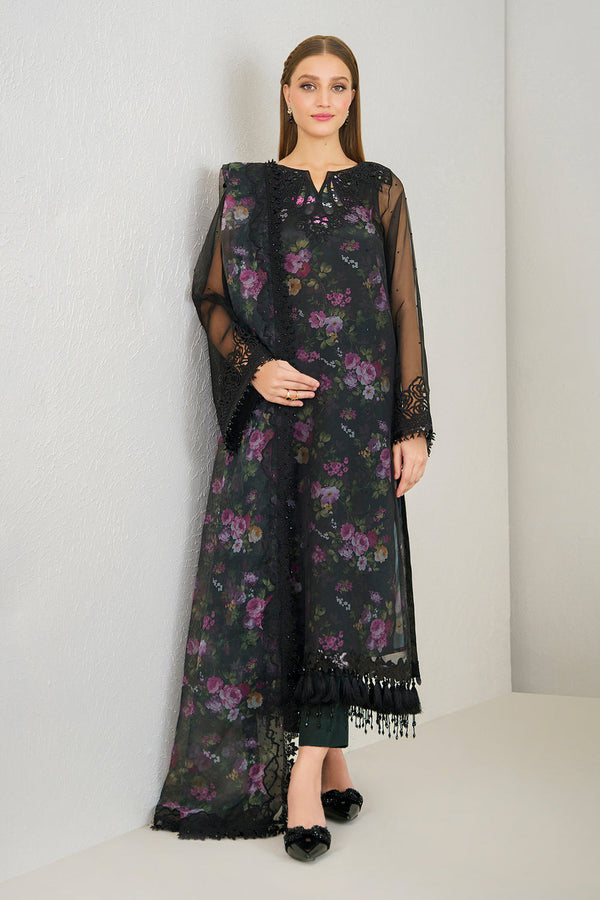 Baroque | Formals Collection | EMBROIDERED ORGANZA UF-525 - by Libasekhas UK - Registered Vendor of : Baroque - 100% Original Designer Dress