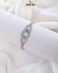Three Linked Circles Bracelet - by - Libasekhas UK - Registered Vendor of : Zeesy - 100% Original Designer Dresss