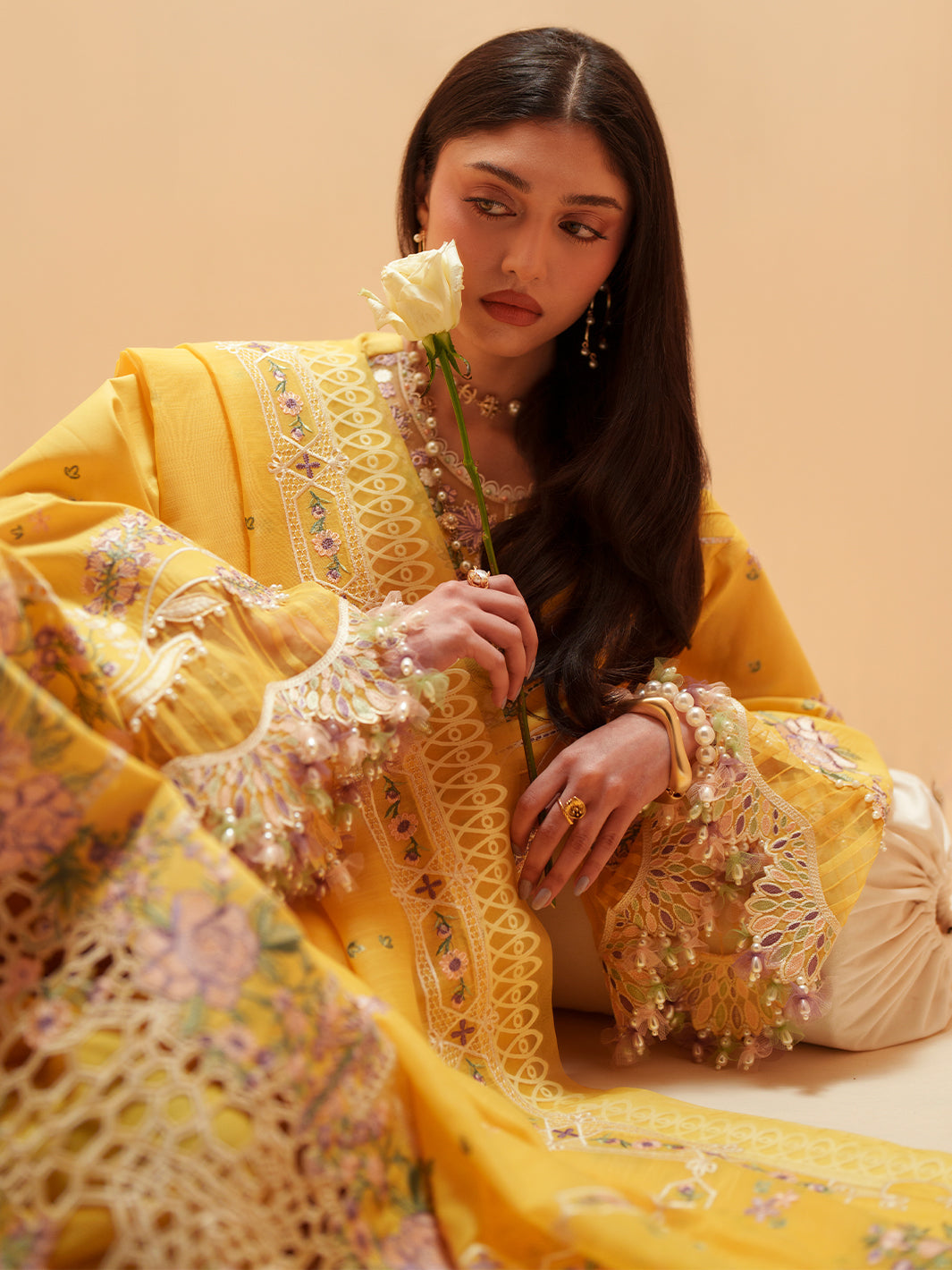 Bin Ilyas | Mashriq Luxury Lawn 26 | D-111-A - by Libasekhas UK - Registered Vendor of : Bin Ilyas - 100% Original Designer Dress