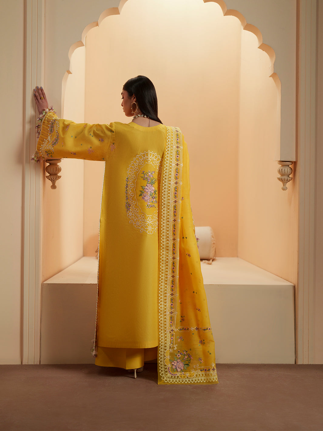 Bin Ilyas | Mashriq Luxury Lawn 26 | D-111-A - by Libasekhas UK - Registered Vendor of : Bin Ilyas - 100% Original Designer Dress