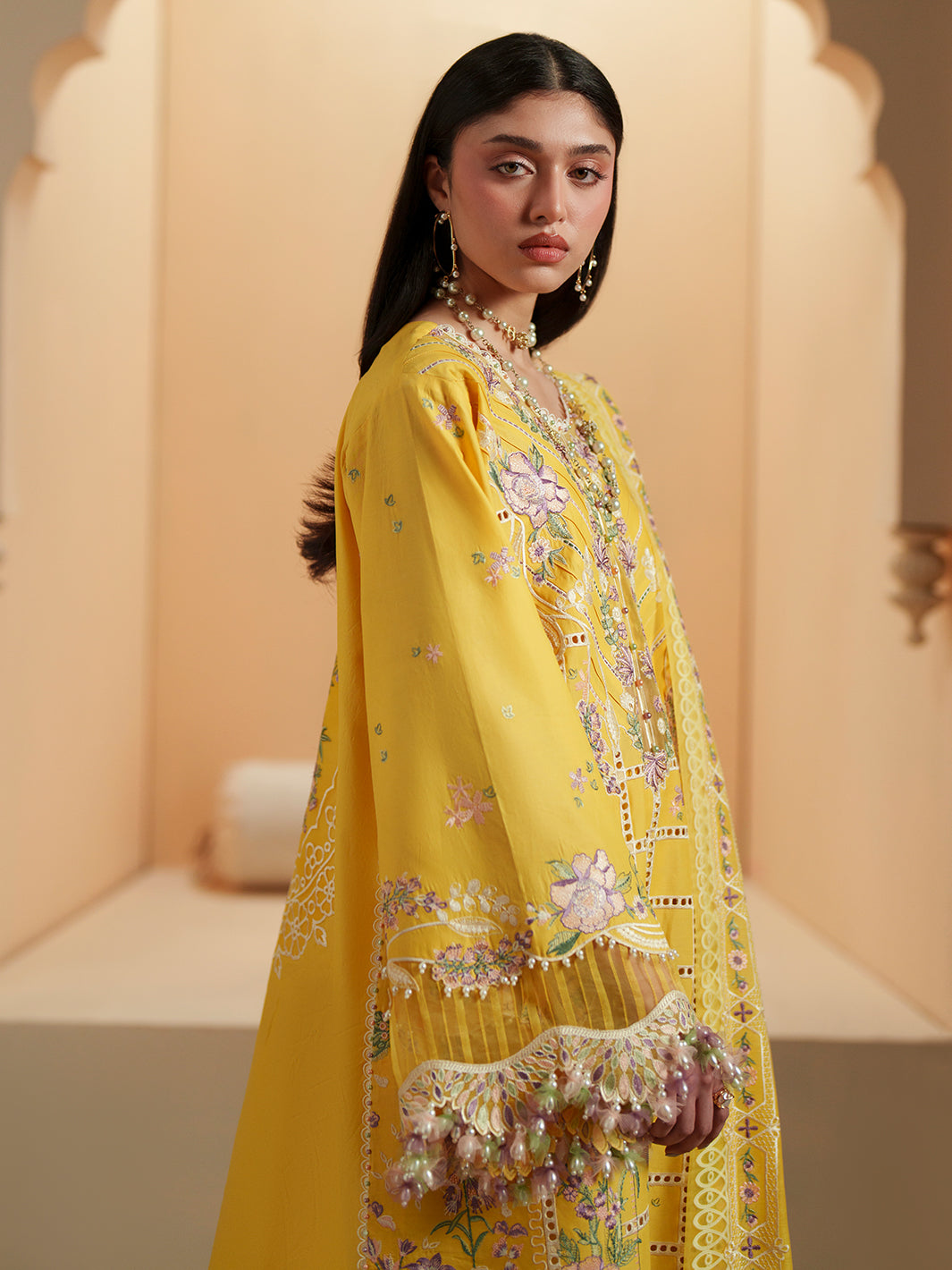 Bin Ilyas | Mashriq Luxury Lawn 26 | D-111-A - by Libasekhas UK - Registered Vendor of : Bin Ilyas - 100% Original Designer Dress