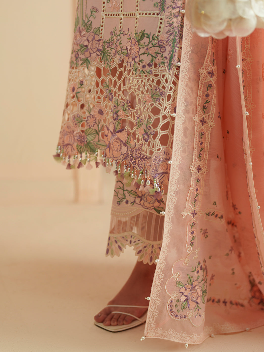 Bin Ilyas | Mashriq Luxury Lawn 26 | D-111-B - by Libasekhas UK - Registered Vendor of : Bin Ilyas - 100% Original Designer Dress