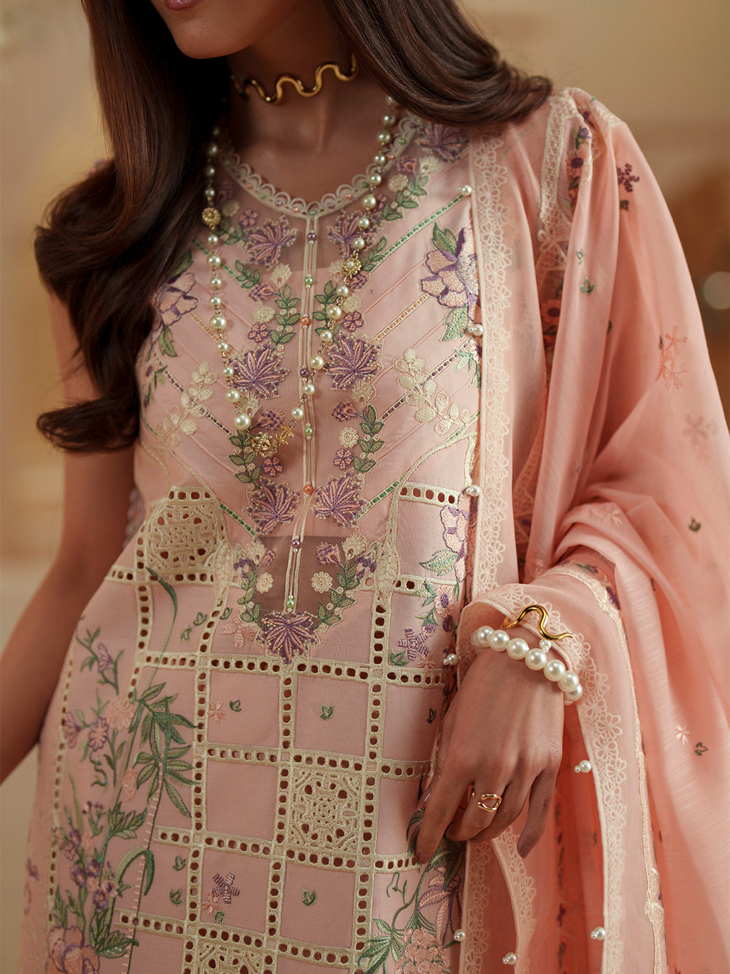 Bin Ilyas | Mashriq Luxury Lawn 26 | D-111-B - by Libasekhas UK - Registered Vendor of : Bin Ilyas - 100% Original Designer Dress