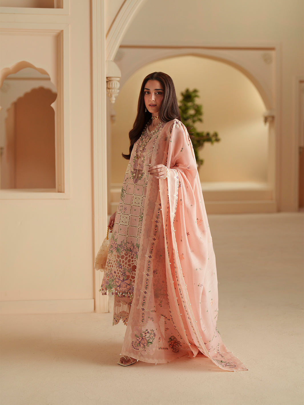 Bin Ilyas | Mashriq Luxury Lawn 26 | D-111-B - by Libasekhas UK - Registered Vendor of : Bin Ilyas - 100% Original Designer Dress