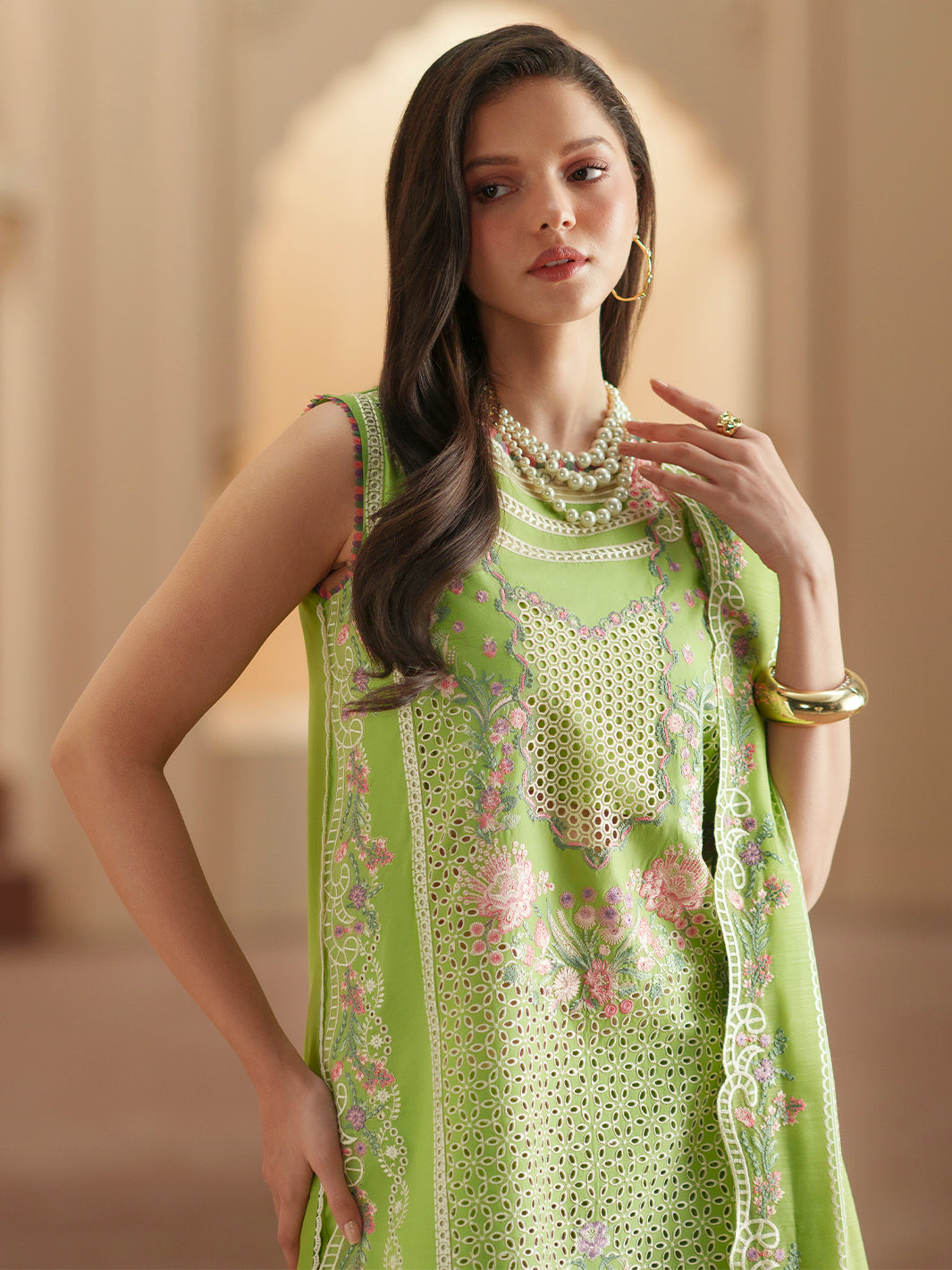 Bin Ilyas | Mashriq Luxury Lawn 26 | D-112-A - by Libasekhas UK - Registered Vendor of : Bin Ilyas - 100% Original Designer Dress