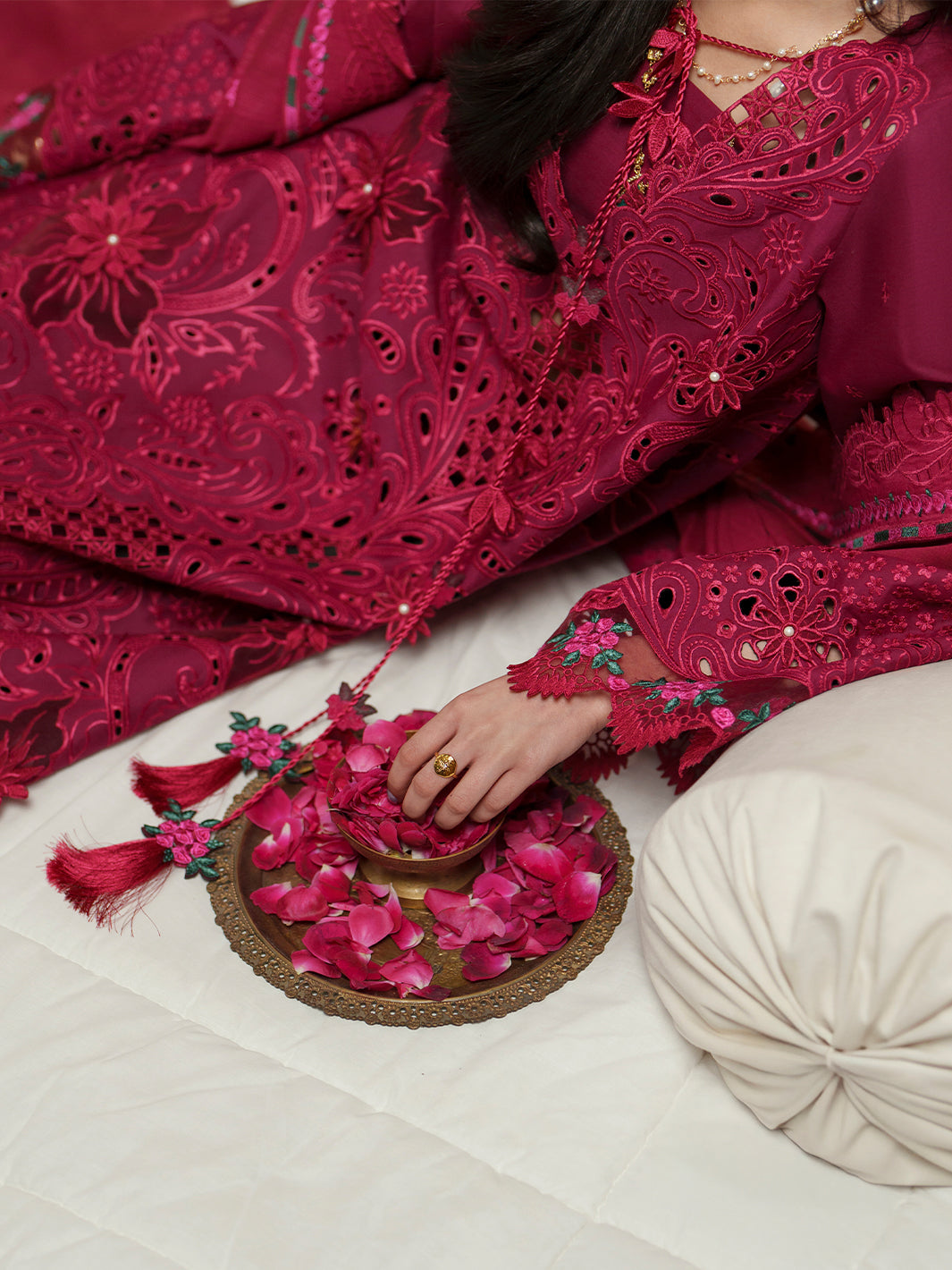 Bin Ilyas | Mashriq Luxury Lawn 26 | D-113-B - by Libasekhas UK - Registered Vendor of : Bin Ilyas - 100% Original Designer Dress