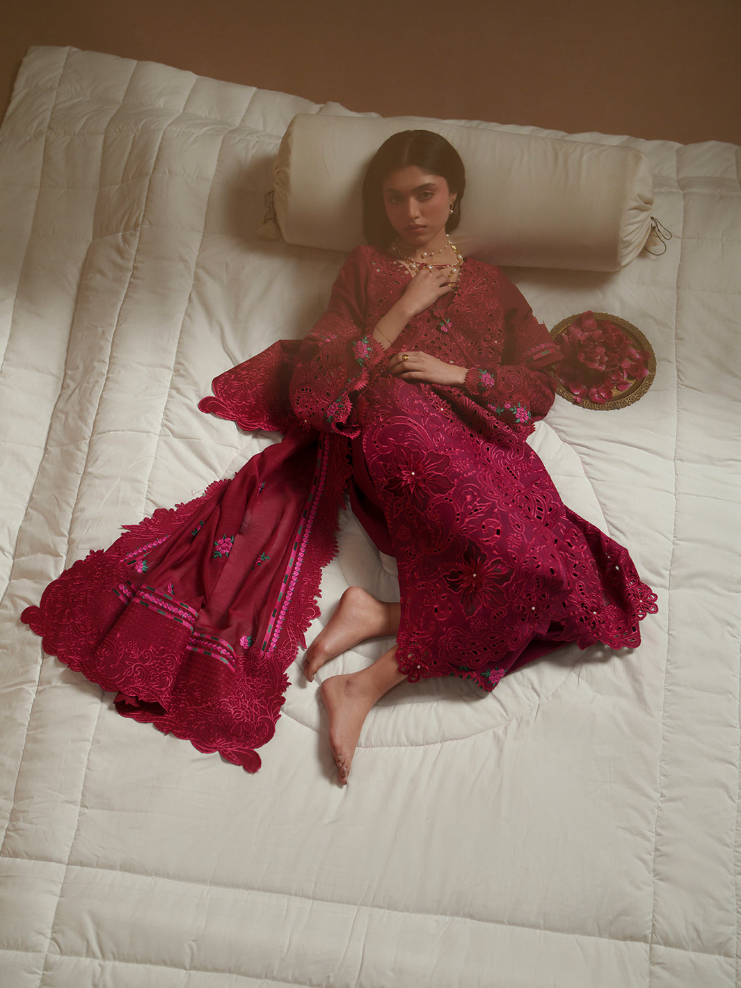 Bin Ilyas | Mashriq Luxury Lawn 26 | D-113-B - by Libasekhas UK - Registered Vendor of : Bin Ilyas - 100% Original Designer Dress