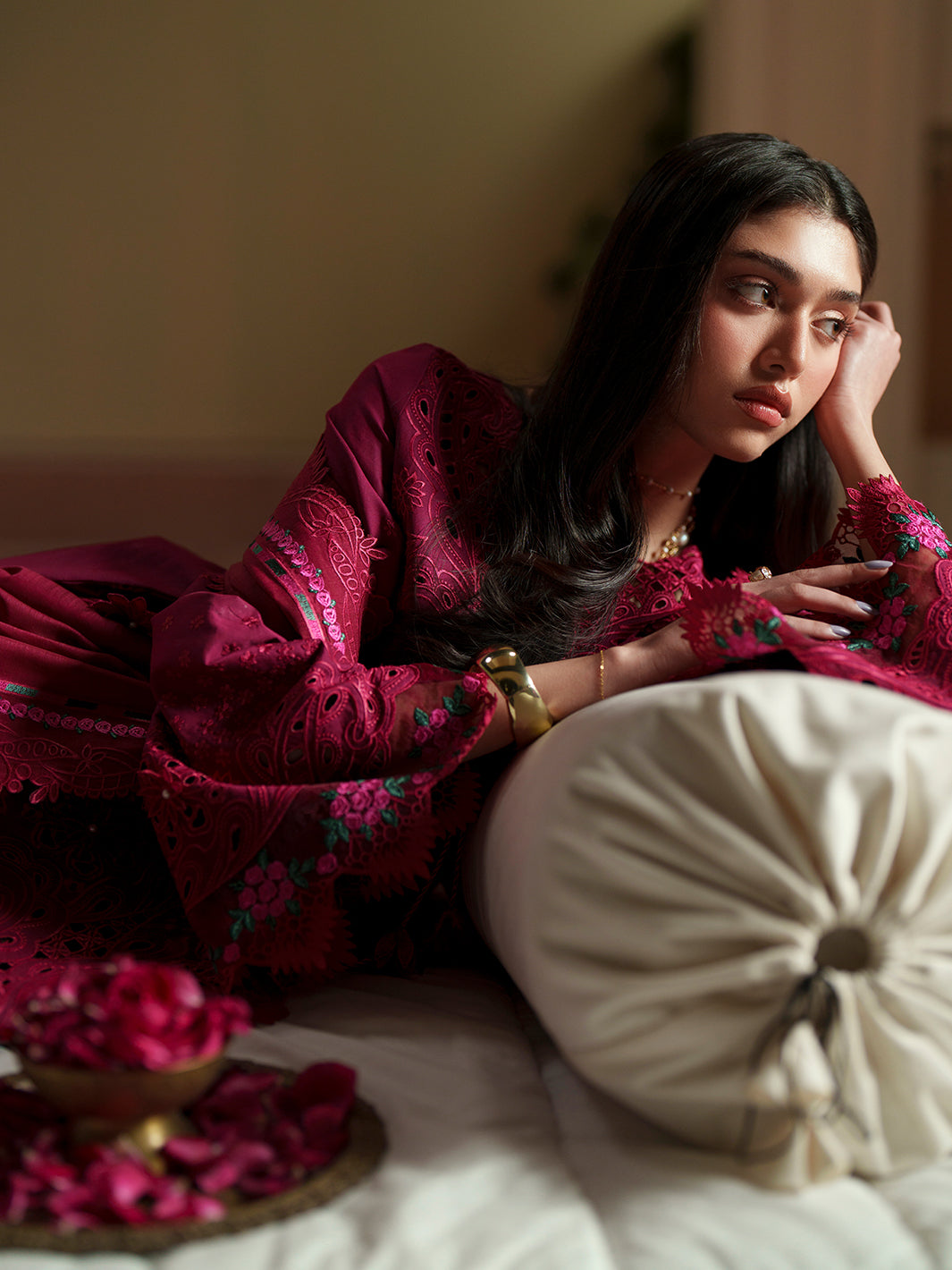 Bin Ilyas | Mashriq Luxury Lawn 26 | D-113-B - by Libasekhas UK - Registered Vendor of : Bin Ilyas - 100% Original Designer Dress