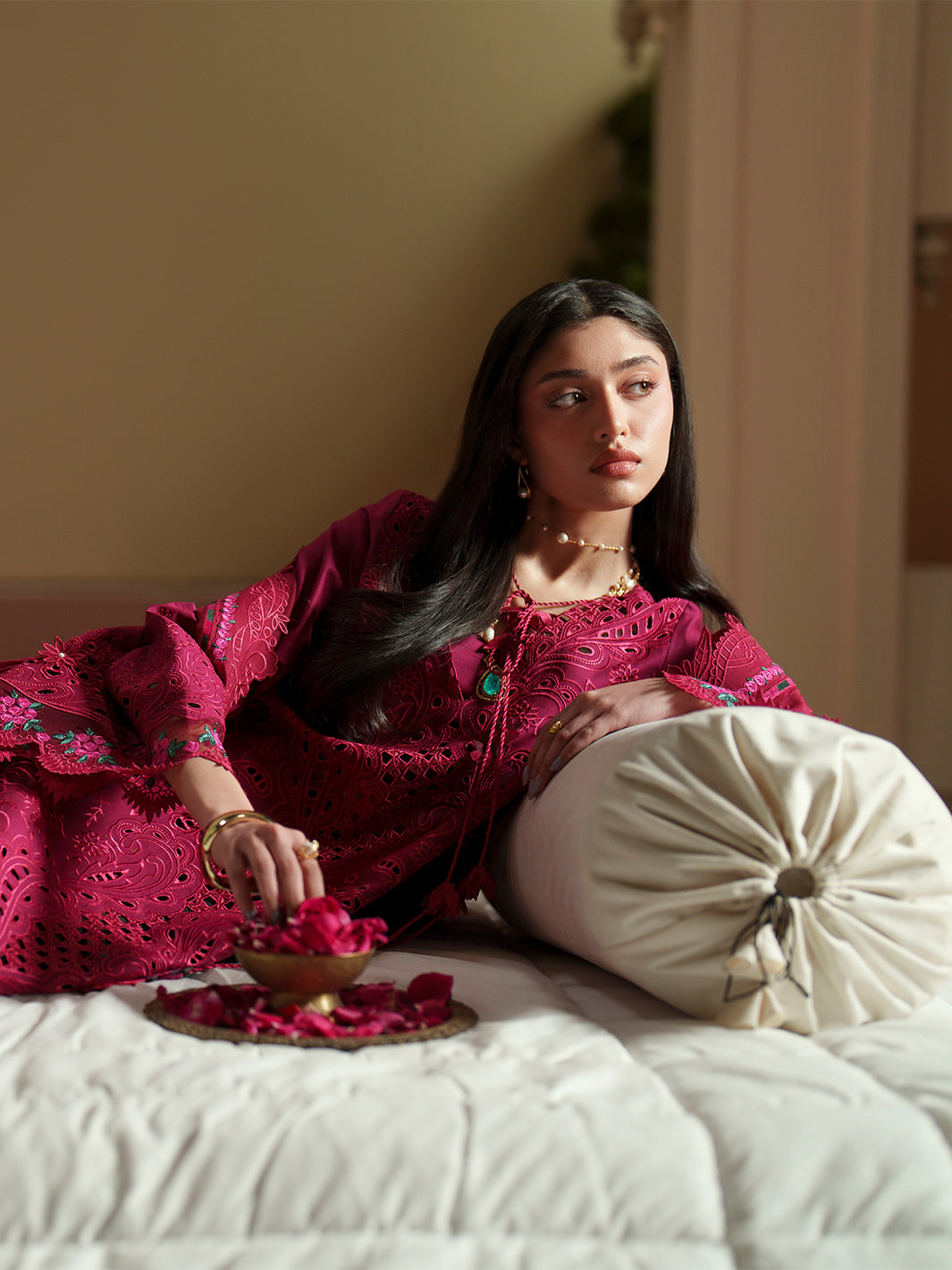 Bin Ilyas | Mashriq Luxury Lawn 26 | D-113-B - by Libasekhas UK - Registered Vendor of : Bin Ilyas - 100% Original Designer Dress