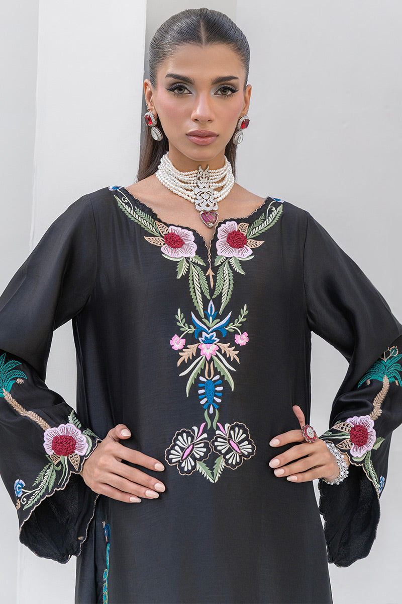 Chic Ophicial | Aarzu Luxe Pret | Nocturne Bloom - by Libasekhas UK - Registered Vendor of : Chic Ophicial - 100% Original Designer Dress