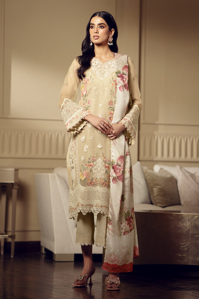 Baroque | Luxury Pret 24 | CHIFFON UF-513 - by - Libasekhas UK - Registered Vendor of : Baroque - 100% Original Designer Dresss