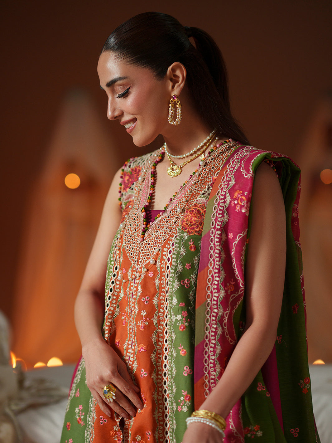 Bin Ilyas | Mashriq Luxury Lawn 26 | D-114-B - by Libasekhas UK - Registered Vendor of : Bin Ilyas - 100% Original Designer Dress