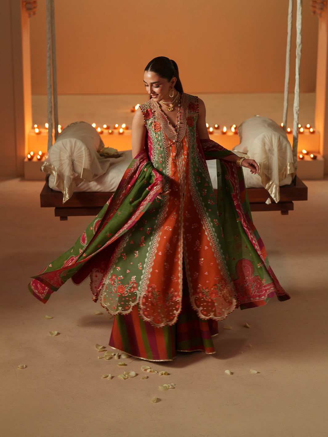 Bin Ilyas | Mashriq Luxury Lawn 26 | D-114-B - by Libasekhas UK - Registered Vendor of : Bin Ilyas - 100% Original Designer Dress
