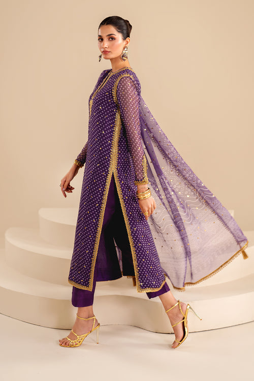 Baroque | Luxury Pret 24 | CHIFFON UF-625 - by - Libasekhas UK - Registered Vendor of : Baroque - 100% Original Designer Dresss