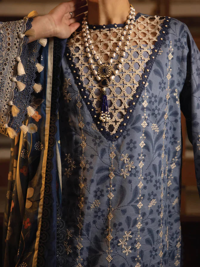 Faiza Faisal | Maya Luxury Lawn | Gamze - by - Libasekhas UK - Registered Vendor of : Faiza Faisal - 100% Original Designer Dresss