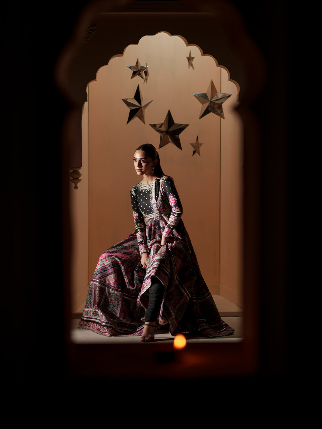 Bin Ilyas | Mashriq Luxury Lawn 26 | D-115-B - by Libasekhas UK - Registered Vendor of : Bin Ilyas - 100% Original Designer Dress
