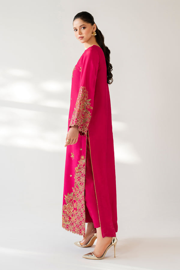 Baroque | Luxury Pret 25 | EMBROIDERED RAW SILK PR-1165 - by Libasekhas UK - Registered Vendor of : Baroque - 100% Original Designer Dress
