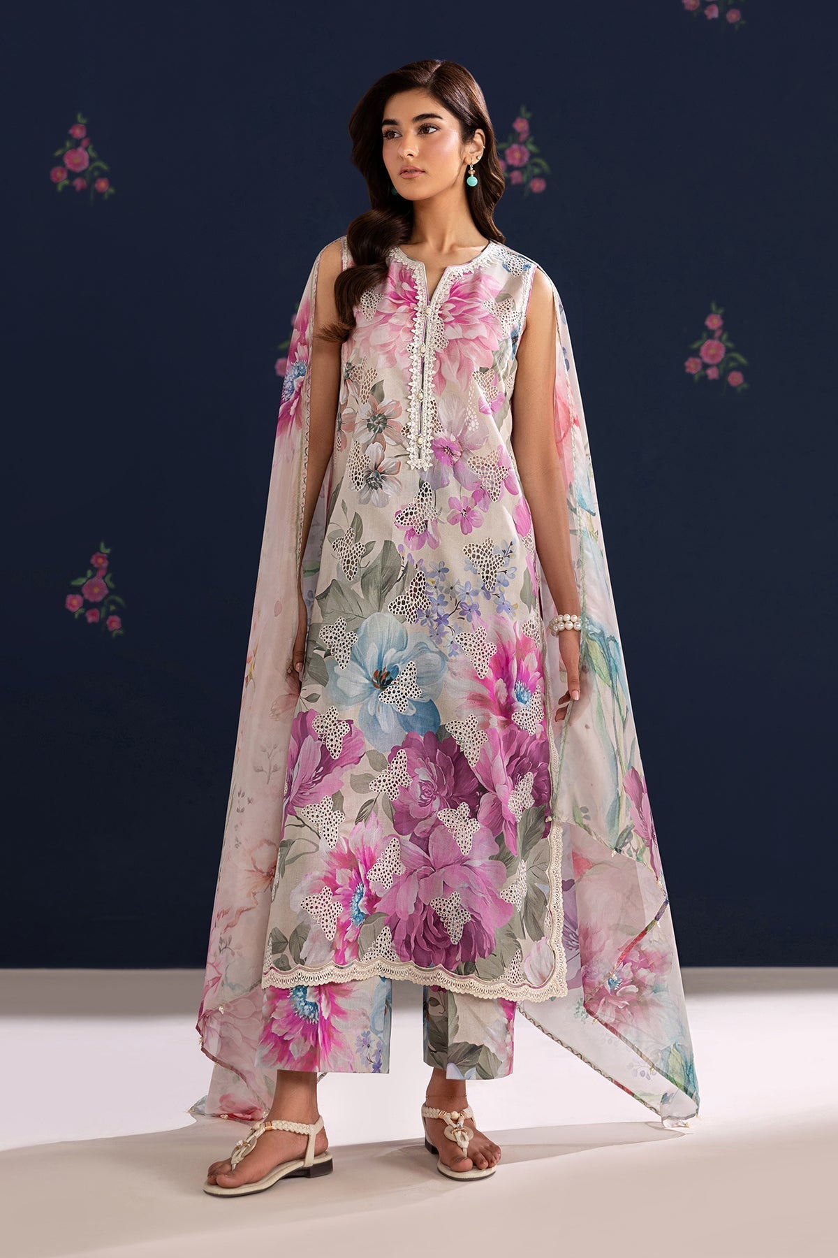 Baroque | Luxury Summer Pret | UF-4458 - by Libasekhas UK - Registered Vendor of : Baroque - 100% Original Designer Dress