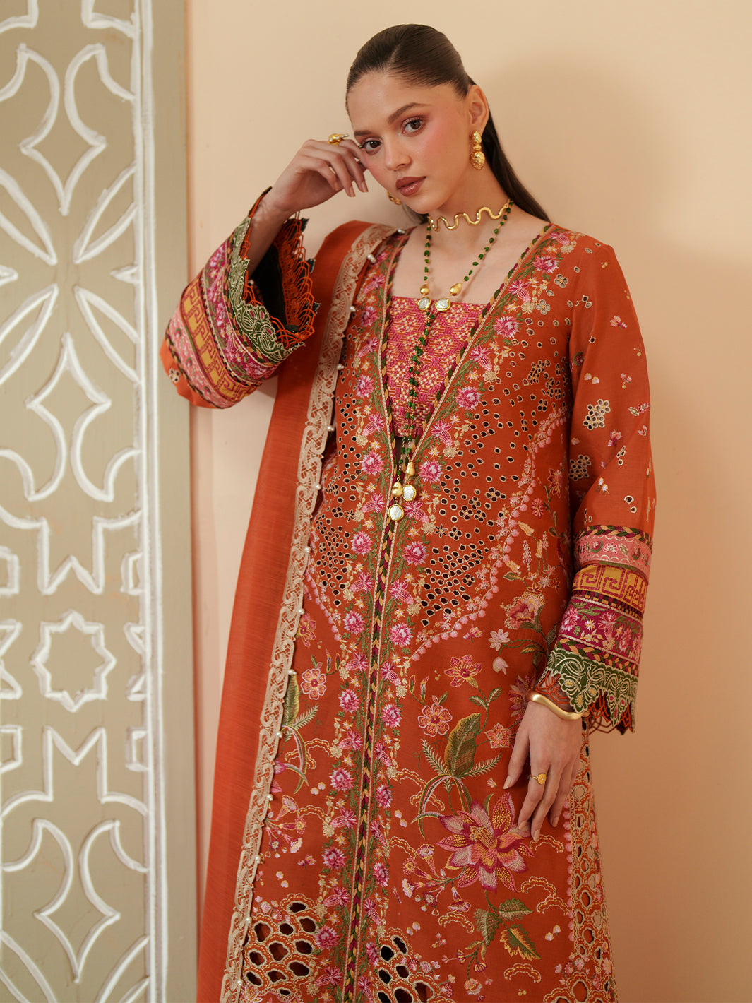 Bin Ilyas | Mashriq Luxury Lawn 26 | D-116-A - by Libasekhas UK - Registered Vendor of : Bin Ilyas - 100% Original Designer Dress