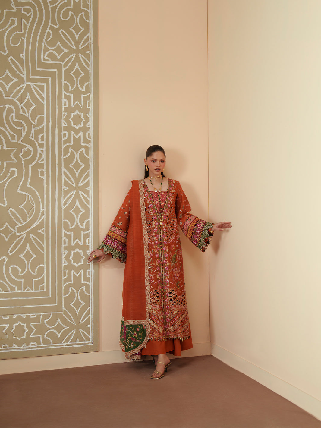 Bin Ilyas | Mashriq Luxury Lawn 26 | D-116-A - by Libasekhas UK - Registered Vendor of : Bin Ilyas - 100% Original Designer Dress