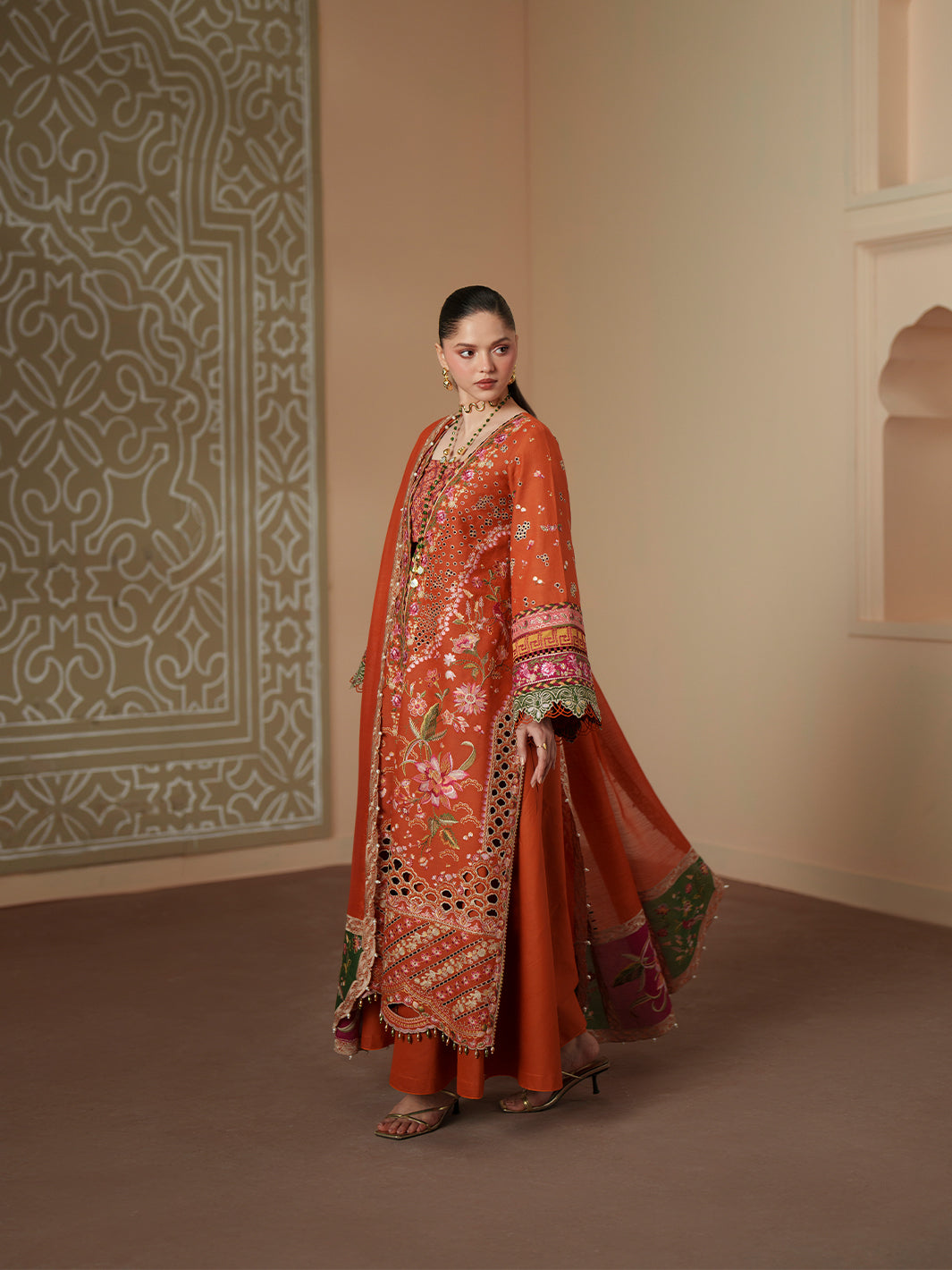 Bin Ilyas | Mashriq Luxury Lawn 26 | D-116-A - by Libasekhas UK - Registered Vendor of : Bin Ilyas - 100% Original Designer Dress