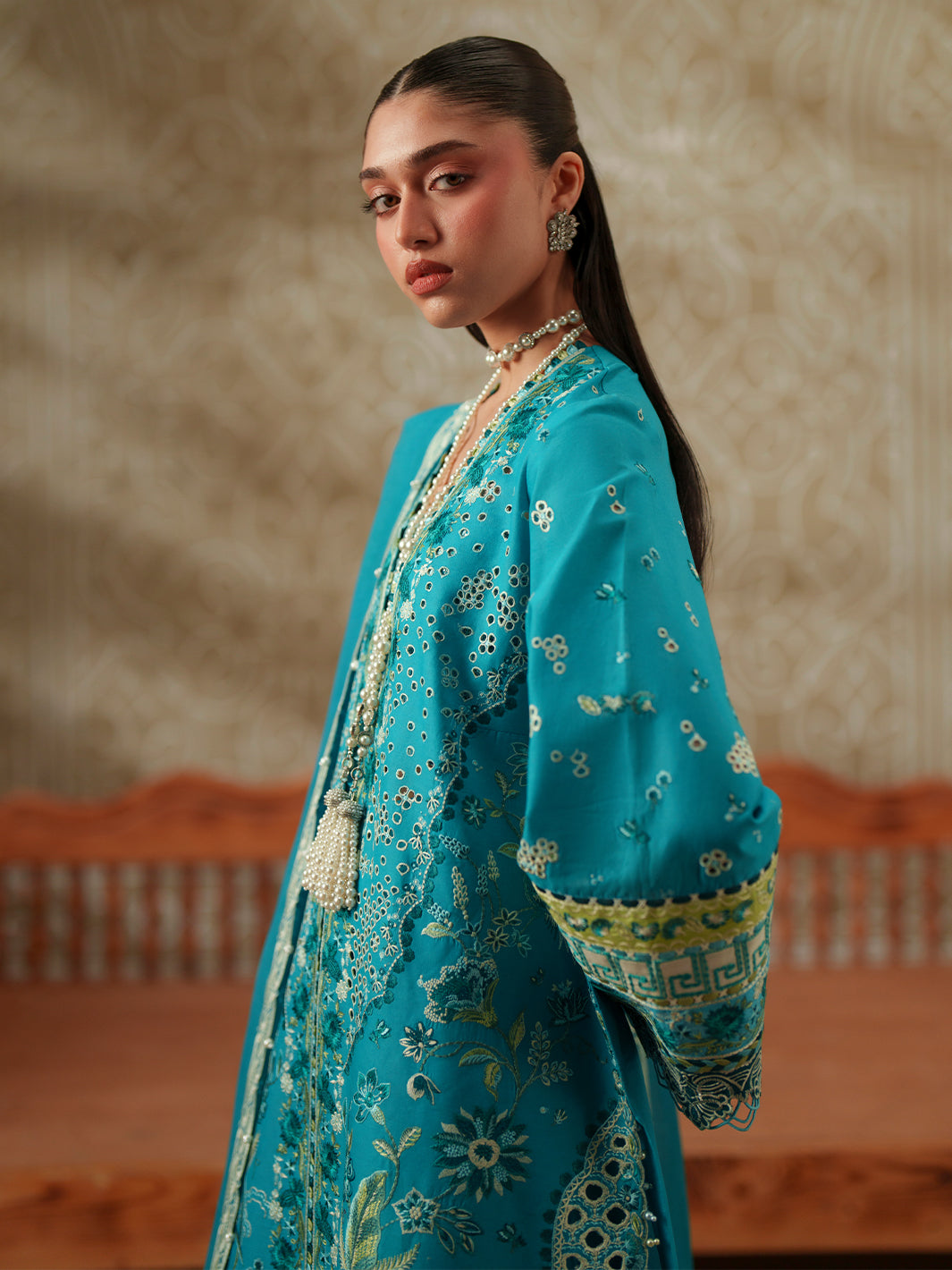 Bin Ilyas | Mashriq Luxury Lawn 26 | D-116-B - by Libasekhas UK - Registered Vendor of : Bin Ilyas - 100% Original Designer Dress