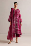 Baroque | Formals Collection | EMBROIDERED COTTON NET UF-4511 - by Libasekhas UK - Registered Vendor of : Baroque - 100% Original Designer Dress