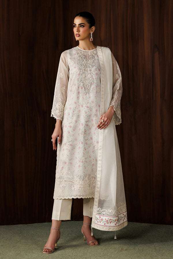 Baroque | Formals Collection | EMBROIDERED COTTON NET UF-4440 - by Libasekhas UK - Registered Vendor of : Baroque - 100% Original Designer Dress