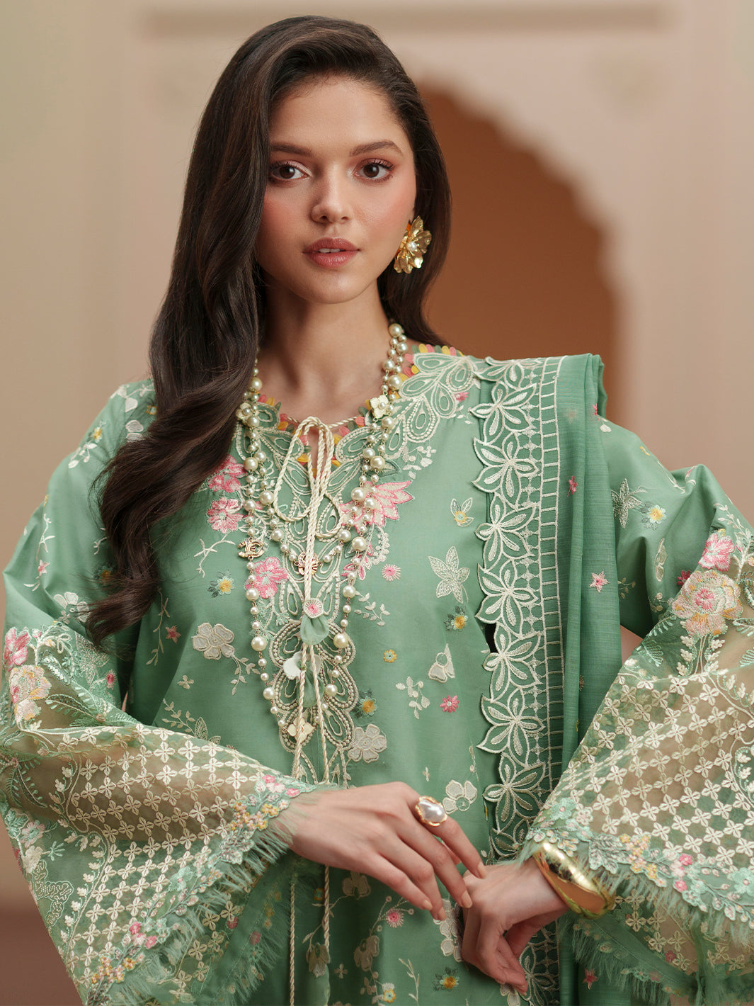 Bin Ilyas | Mashriq Luxury Lawn 26 | D-117-A - by Libasekhas UK - Registered Vendor of : Bin Ilyas - 100% Original Designer Dress
