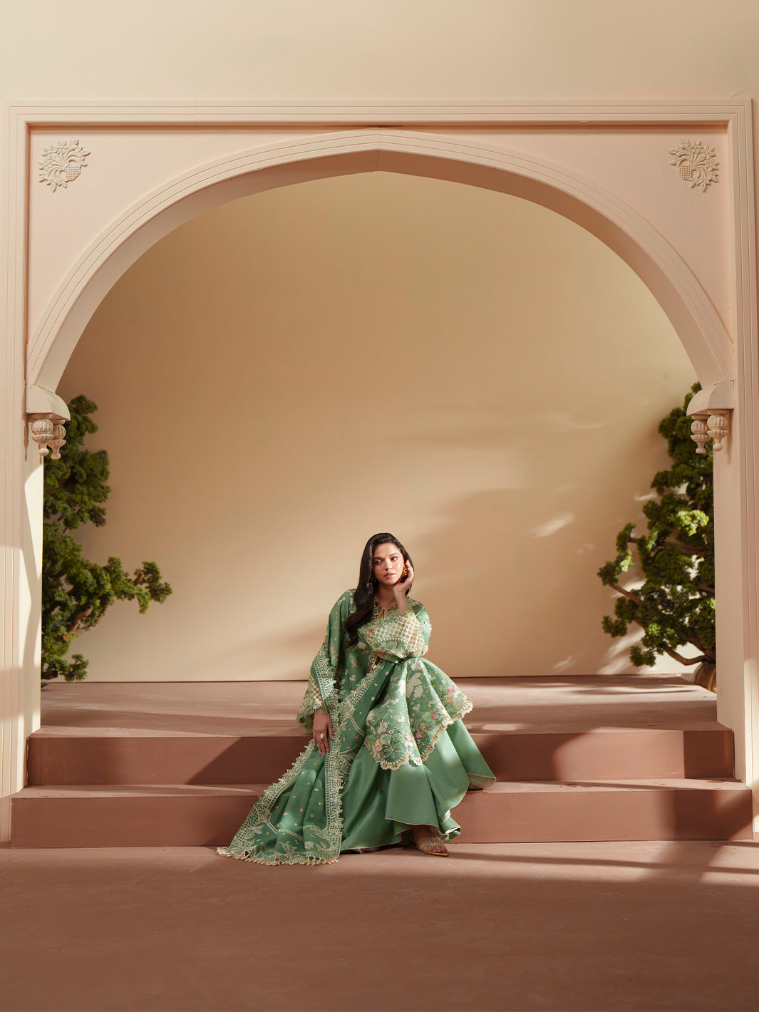 Bin Ilyas | Mashriq Luxury Lawn 26 | D-117-A - by Libasekhas UK - Registered Vendor of : Bin Ilyas - 100% Original Designer Dress