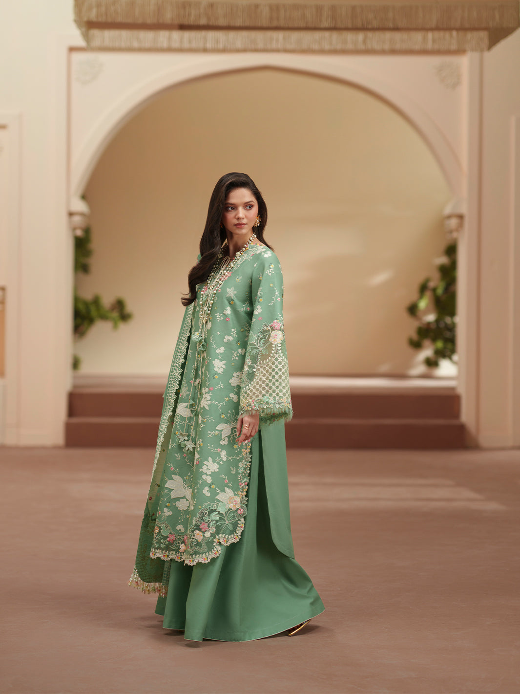Bin Ilyas | Mashriq Luxury Lawn 26 | D-117-A - by Libasekhas UK - Registered Vendor of : Bin Ilyas - 100% Original Designer Dress