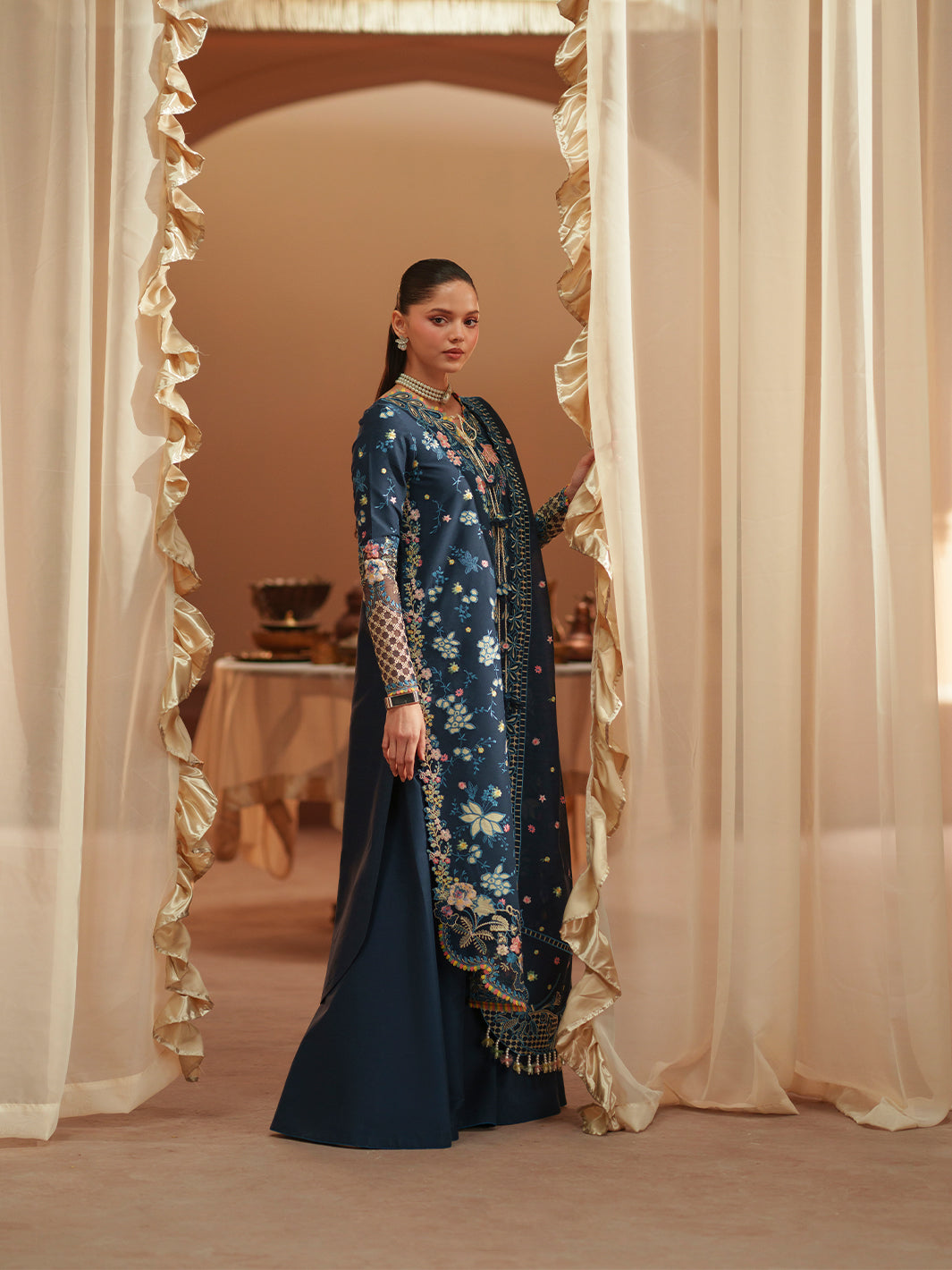 Bin Ilyas | Mashriq Luxury Lawn 26 | D-117-C - by Libasekhas UK - Registered Vendor of : Bin Ilyas - 100% Original Designer Dress