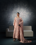 Vasal | Zyra Luxe Pret 26 | Peach Charm - by Libasekhas UK - Registered Vendor of : Vasal - 100% Original Designer Dress