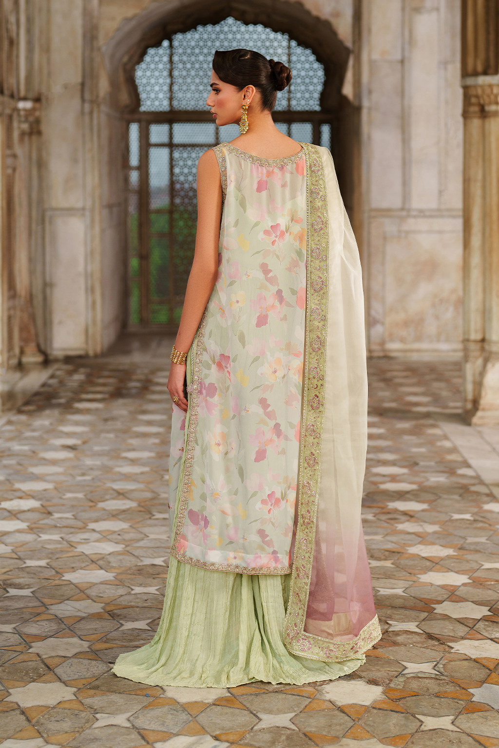 Iznik | Festive Formal | UE-549 Printed Chiffon - by Libasekhas UK - Registered Vendor of : Iznik - 100% Original Designer Dress