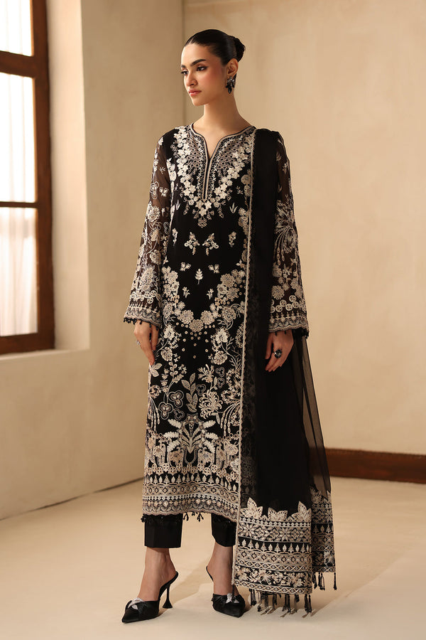 Baroque | Formals Collection | EMBROIDERED CHIFFON UF-4490 - by Libasekhas UK - Registered Vendor of : Baroque - 100% Original Designer Dress