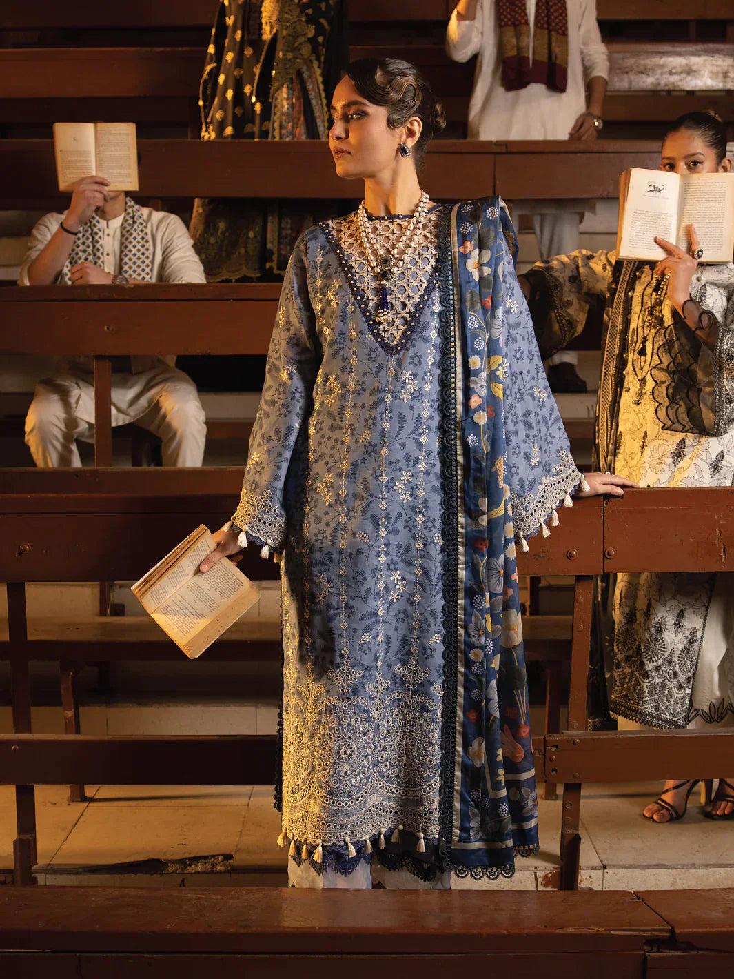 Faiza Faisal | Maya Luxury Lawn | Gamze - by - Libasekhas UK - Registered Vendor of : Faiza Faisal - 100% Original Designer Dresss