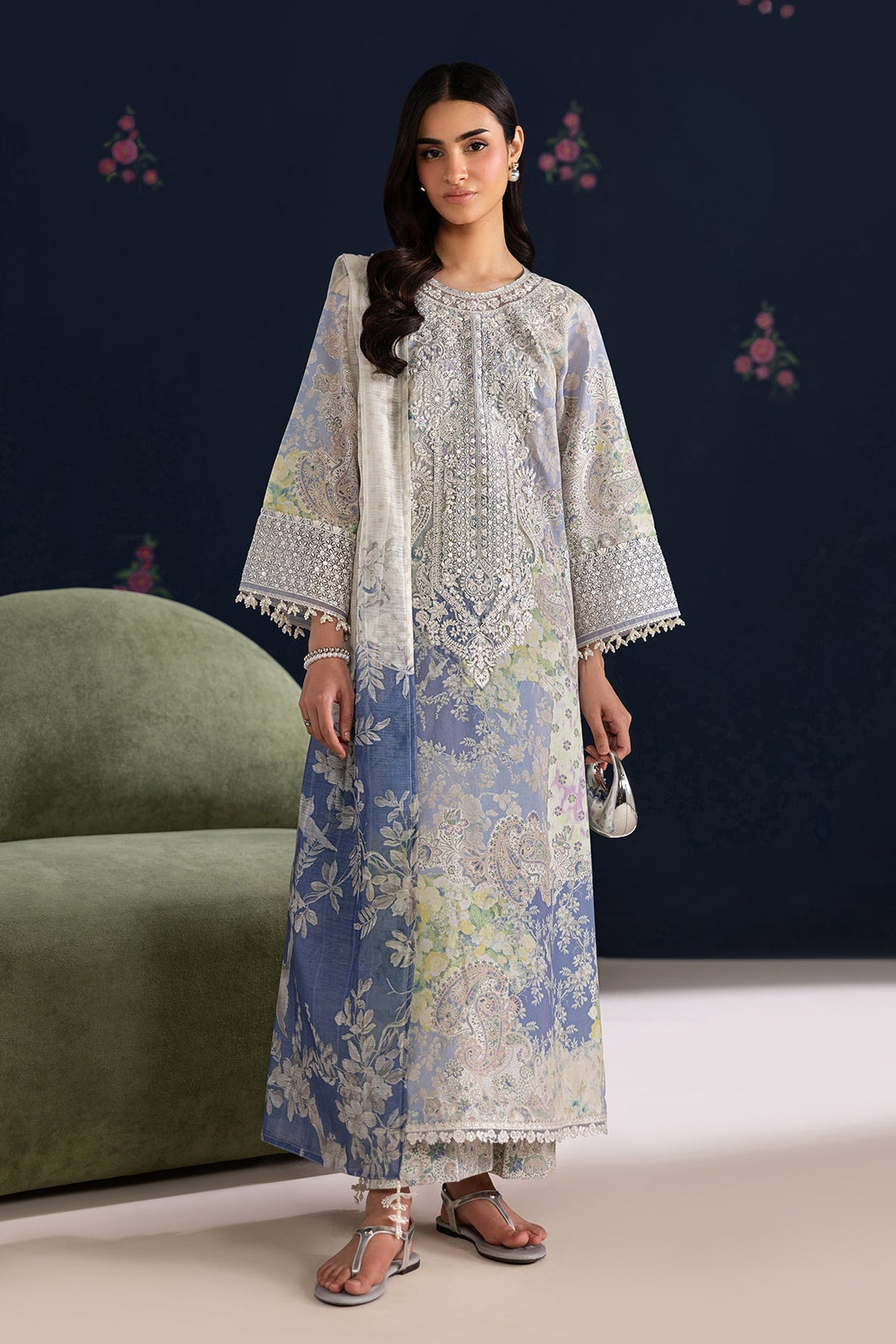 Baroque | Luxury Summer Pret | UF-4459 - by Libasekhas UK - Registered Vendor of : Baroque - 100% Original Designer Dress