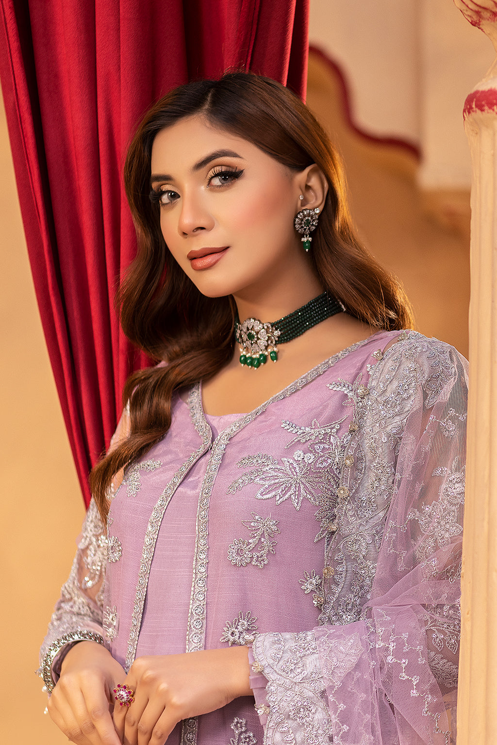 Neeshay | Dastgah Festive Formals | PARISA - by - Libasekhas UK - Registered Vendor of : Neeshay - 100% Original Designer Dresss